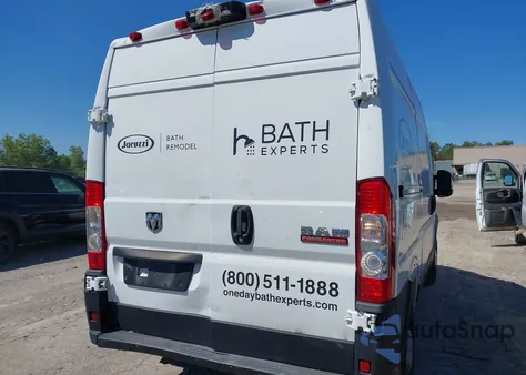 2019 Ram Promaster 2500 High Roof 136 Wb from USA, damaged, VIN 3C6TRVCG6KE530998